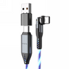Statik PowerPivot GloBright Pro - kabel USB-C - USB-C/USB-A 2m, z podświetleniem LED (PUP-0465-6FT-CC)
