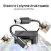 Unitek kabel do drukarki USB C na USB B 2.0 czarny 5m (C14140ABK03-5M)