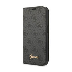 Guess 4G Metal Camera Outline Booktype Case - Etui iPhone 14 Pro Max (czarny) (GUBKP14XHG4SHK)