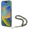 Guess IML Glitter With Pearl Strap MagSafe - Etui iPhone 16 Plus (zielony) (GUHMP16MHGCRELSA)