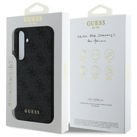 Guess 4G Charms Collection - Etui Samsung Galaxy S24 FE (szary) (GUHCS24FEGF4GGR)