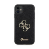 Guess Glitter Script Big 4G - Etui iPhone 11 (czarny) (GUHCN61HG4SGK)