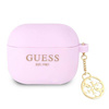 Guess 4G Charms Silicone Case  - Etui AirPods 3 (Purple) (GUA3LSC4EU)