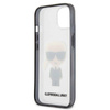 Karl Lagerfeld Ikonik Karl - Etui iPhone 13 mini (przezroczysty / czarna ramka) (KLHCP13SHIKCK)