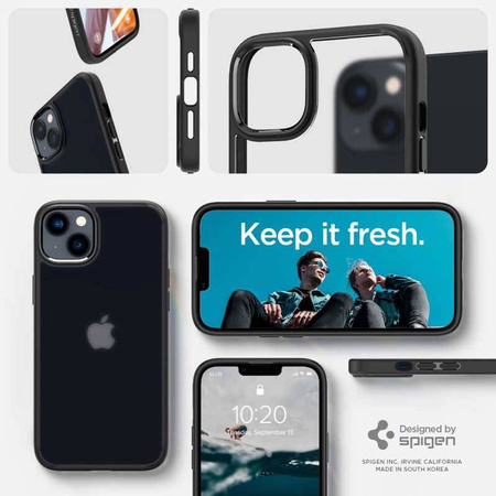 Spigen Ultra Hybrid Matte - Etui do iPhone 15 Plus / iPhone 14 Plus (Czarny matowy) (ACS04901)