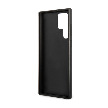 Guess 4G Metal Gold Logo - Etui Samsung Galaxy S24 Ultra (czarny) (GUHCS24LG4GFGR)