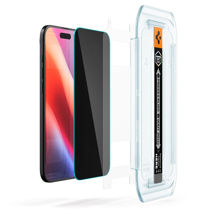 Spigen GLAS.TR EZ FIT Privacy 2-Pack - Szkło hartowane z filtrem prywatyzującym do iPhone Air (2 sztuki) (AGL09862)