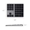 Satechi Klawiatura numeryczna Bluetooth - Gwiezdna szarość (ST-XLABKM)