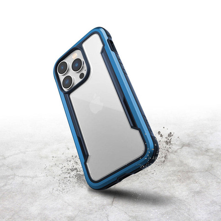 X-Doria Raptic Shield - Etui aluminiowe iPhone 14 Pro (Drop-Tested 3m) (Marine Blue) (494083)
