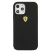 Ferrari On Track Silicone – Etui iPhone 12 Pro Max (czarny) (FESSIHCP12LBK)