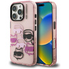 Karl Lagerfeld IML Multi K&C Head Pattern - Etui iPhone 16 Pro Max (różowy) (KLHCP16XHMCHKCP)
