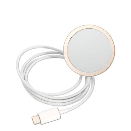 Guess Bundle Pack MagSafe IML Marble - Zestaw etui + ładowarka MagSafe iPhone 14 Pro (czarny/złoty) (GUBPP14LHMEACSK)