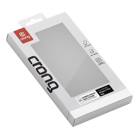 Crong Hybrid Frost MAG Cover - Etui MagSafe iPhone 17 Pro Max (czarny) (CRGHFMIP1769PBLK)