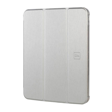 Tucano Satin Case – Etui do iPad 10.9" (2022) w/Magnet & Stand up z uchwytem Apple Pencil (srebrny) (IPD1022ST-SL)