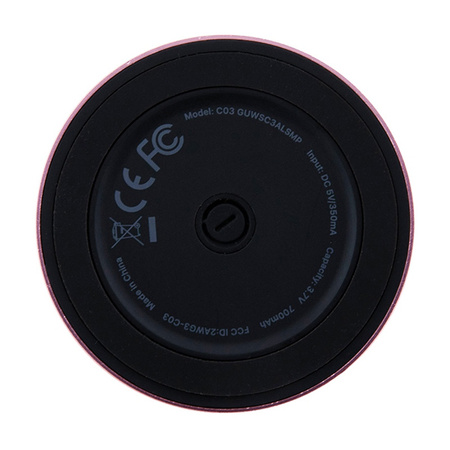 Guess Magnetic Script Metal Logo - Głośnik Bluetooth V5.3 (różowy) (GUWSC3ALSMP)