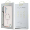 Guess Rhinestones Printed Classic Logo MagSafe - Etui do Samsung Galaxy S25 (różowy) (GUHMS25SPFTDTEP)