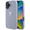 Guess Hot Stamp 4G Pattern Triangle Metal Logo - Etui do iPhone 16 (fioletowy) (GUHCP16SPGP4STRU)
