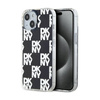 DKNY IML Checkered Mono Pattern - Etui do iPhone 15 Plus / 14 Plus (czarny) (DKHCP15MHDLCEK)