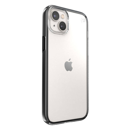 Speck Presidio Perfect-Clear with Impact Geometry - Etui iPhone 15 Plus / 14 Plus z powłoką MICROBAN (Clear / Black) (150124-5905)