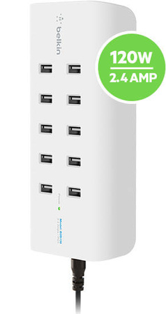 Belkin hub 10x Port 2.4A USB ładowarka  (B2B139VF)
