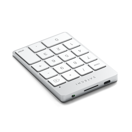 Satechi Slim Wireless Keypad - aluminiowa klawiatura numeryczna Bluetooth (silver) (ST-KSALKPS)
