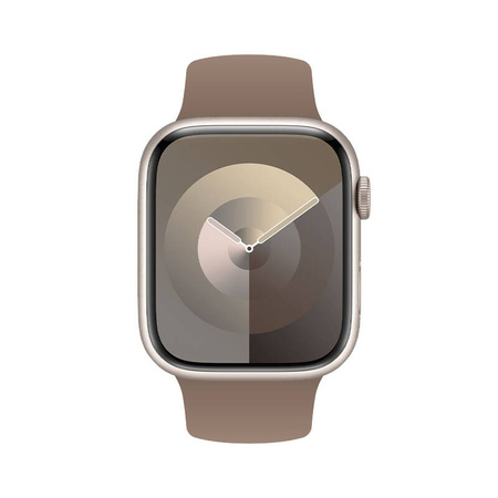 Crong Liquid - Pasek do Apple Watch 38/40/41/42 mm (brązowy) (CRG-40LQB-BRW)