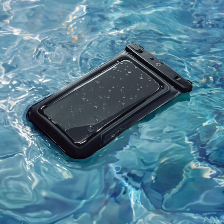 Spigen A611P Universal Waterproof Float Case 2-Pack - Etui wodoodporne do smartfonów do 6.9" (2 sztuki) (Matte Black) (ACS09348)