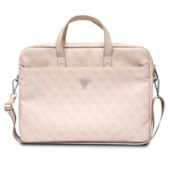 Guess Saffiano 4G Triangle Logo Computer Bag – Torba na notebooka 16” (różowy) (GUCB15P4TP)