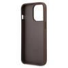 Guess 4G Big Metal Logo - Etui iPhone 13 Pro Max (brązowy) (GUHCP13X4GMGBR)