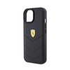 Ferrari Quilted Metal Logo - Etui iPhone 15 (czarny) (FEHCP15SRDUK)