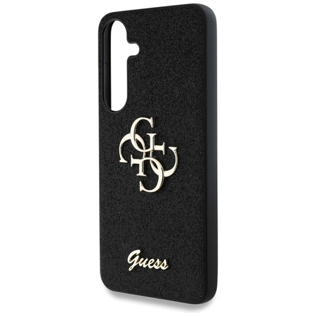 Guess Fixed Glitter Big 4G Metal Logo - Etui do Samsung Galaxy S25 (czarny) (GUHCS25SHG4SGK)