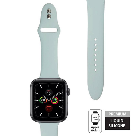 Crong Liquid - Pasek do Apple Watch 38/40/41/42 mm (miętowy) (CRG-40LQB-GRN)