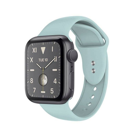 Crong Liquid - Pasek do Apple Watch 44/45/46/49 mm (miętowy) (CRG-44LQB-GRN)