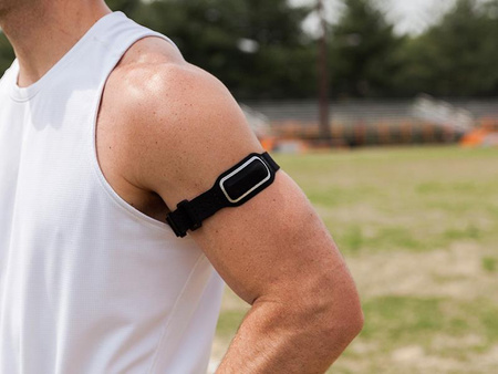 Griffin Sleep Sport Band - Sportowa opaska na rękę do Fitbit, Jawbone i Sony SmartBand (czarny) (GB40139)