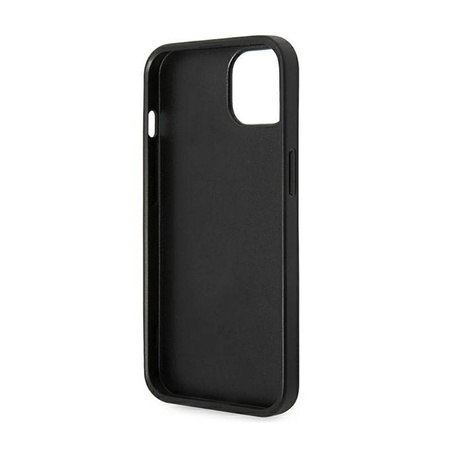 Karl Lagerfeld Saffiano Choupette Head Patch Case - Etui iPhone 14 Plus (czarny) (KLHCP14MSAPCHK)