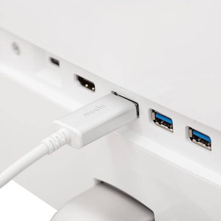 Moshi USB-C to DisplayPort Cable - Aluminiowa przejściówka z USB-C do DisplayPort 5K/60fps (srebrny) (99MO084102)