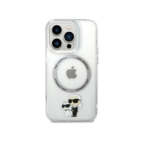 Karl Lagerfeld IML NFT Karl & Choupette MagSafe - Etui iPhone 13 Pro (przezroczysty) (KLHMP13LHNKCIT)