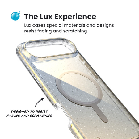 Speck Presidio Lux MagSafe - Etui iPhone Air (Hyper Mirror Glitter / Silver Metallic) (151019-3274)