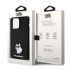 Karl Lagerfeld Silicone Choupette Metal Pin - Etui iPhone 15 Pro Max (czarny) (KLHCP15XSMHCNPK)