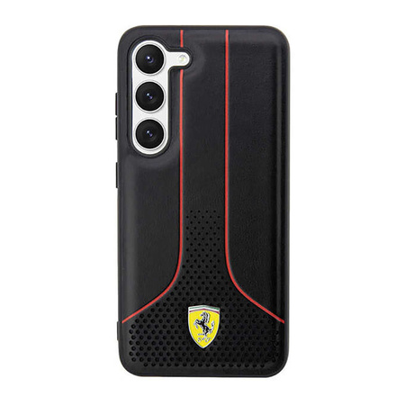 Ferrari Perforated 296P Collection - Etui Samsung Galaxy S23 (czarny) (FEHCS23SPCSK)