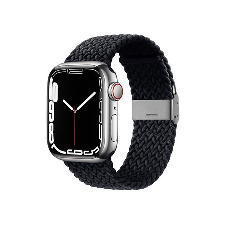 Crong Wave Band – Pleciony pasek do Apple Watch 38/40/41/42 mm (grafitowy) (CRG-40WAV-CRL)
