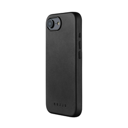 Mujjo Full Leather Case - etui skórzane do iPhone 16e kompatybilne z Magsafe (black) (MUJJO-CL-059-BK)