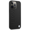 BMW Leather Hot Stamp MagSafe – Etui iPhone 14 Pro Max (Czarny) (BMHMP14XSLLBK)
