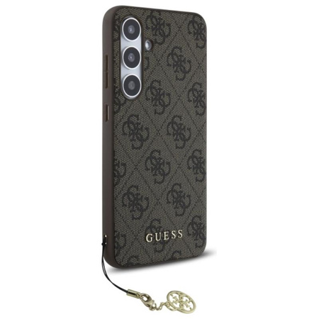 Guess 4G Charms Collection - Etui Samsung Galaxy S24 FE (brazowy) (GUHCS24FEGF4GBR)