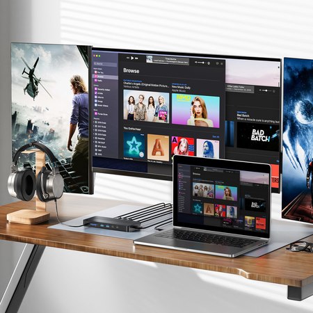 Unitek Stacja dokująca 13w1 MST HDMI DP 8K PD 100W - czarny (D1104A01)