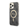 Guess 4G MagSafe - Etui iPhone 13 Pro Max (Czarny) (GUHMP13XH4STK)