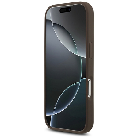 Guess 4G Big Logo - Etui iPhone 17 Pro (brązowy) (GUHCP17L4GMGBR)
