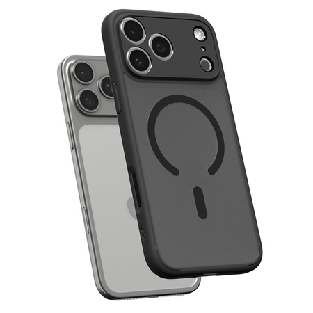 Spigen Ultra Hybrid Mag MagSafe - Etui do iPhone 17 Pro (Frost Black) (ACS10349)
