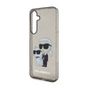 Karl Lagerfeld IML Glitter Karl & Choupette - Etui Samsung Galaxy S24+ (czarny) (KLHCS24MHNKCTGK)