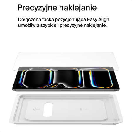 Belkin Szkło na iPad Pro 13'' (M4), TemperedGlass, z aplikatorem (OVI006HQ)